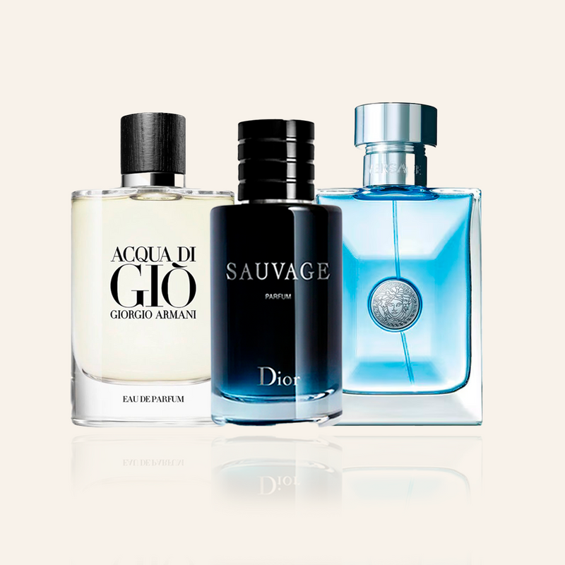 Acquista 1 e Prendi 3 - Kit Acqua Di Gio, Sauvage PArfum, Versace Blue (100 ml ciascuno)