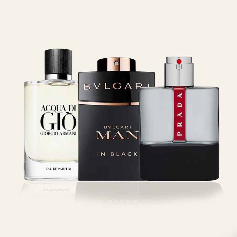 Acquista 1 e Prendi 3 - Kit Acqua Di Gio, Blvgari Man, Prada Classic (100 ml ciascuno)