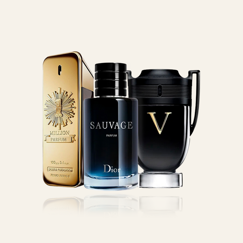 Acquista 1 e Prendi 3 - One Million Parfum, Sauvage Parfum, Invictus Victory (100 ml ciascuno)